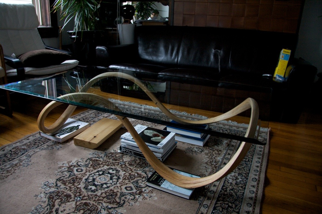 The final piece of the puzzle was figuring out the table top. I had long known that the form of the base was elegant and I wanted it to be very visible. The glass being completely transparent really completed the table. I'm very proud to say that it was my first attempt at furniture design.
