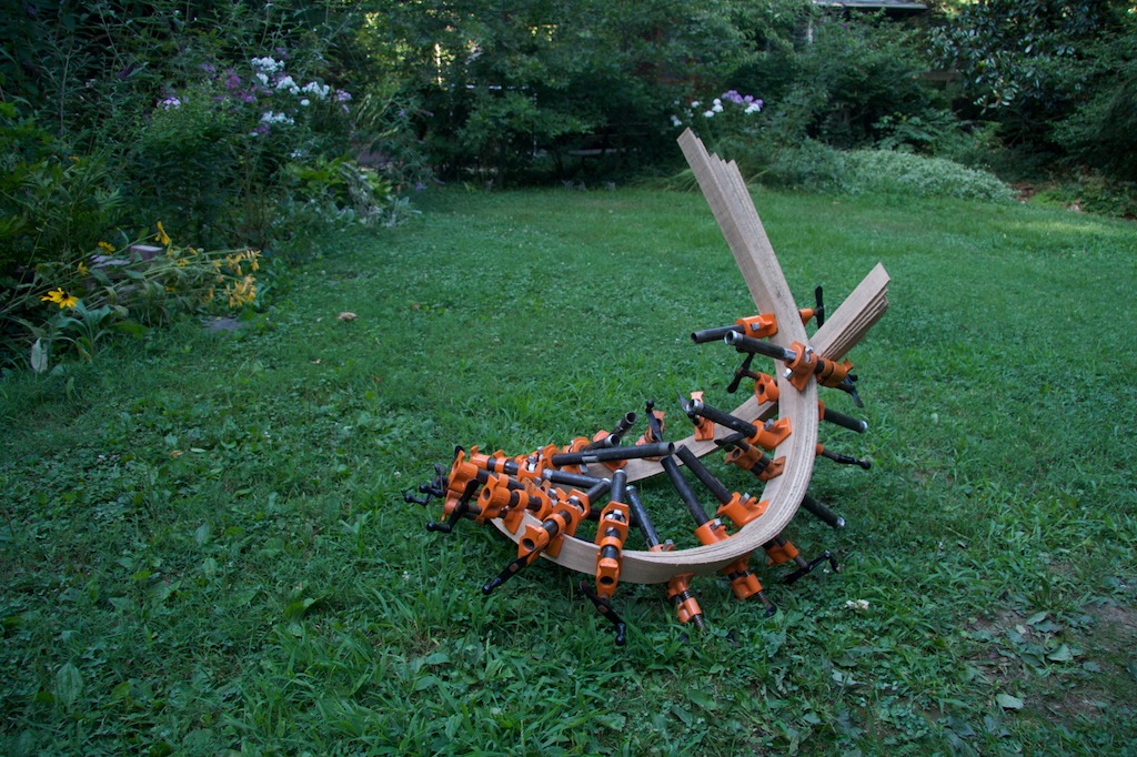 After consulting with my father, I decided on using hickory for its strength and flexibility. It was the ideal species of wood to use for this structure.