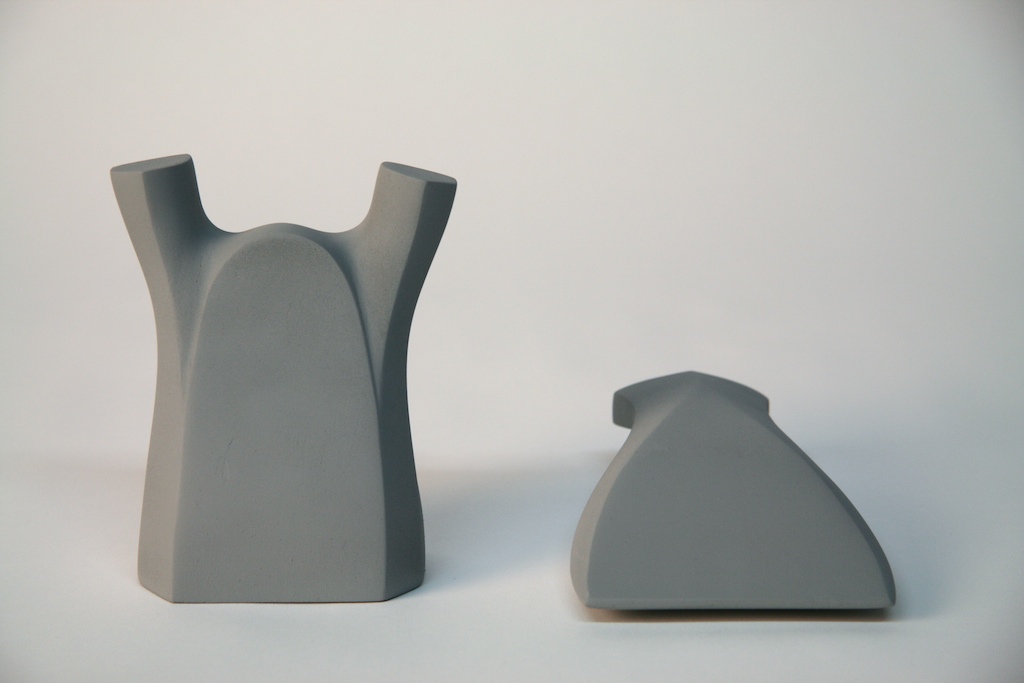 The objects had to be designed with consistent form language. I used symmetry and undercuts to achieve something elegant and comfortable.